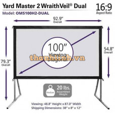 Màn chiếu khung gấp 100-inch Elite Screens OMS100H2-DUAL